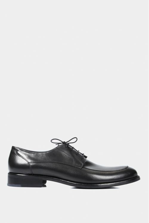 Zapatos cordón formal Ontario de cuero para hombre efecto envejecido Negro