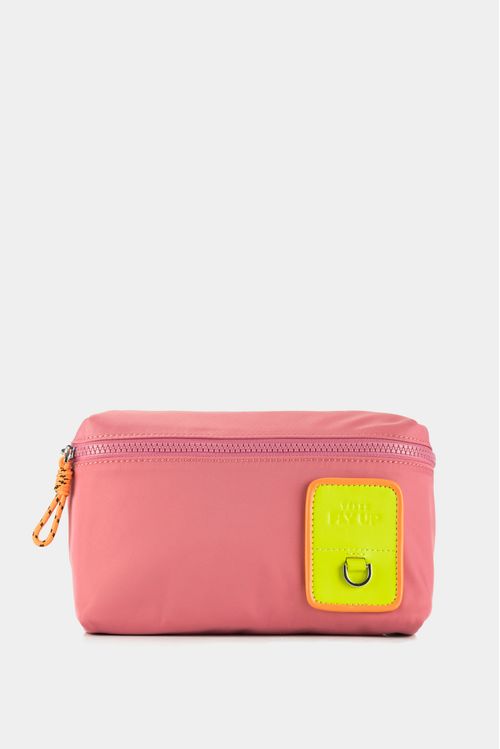 Riñonera Fly Up de lona x cuero para mujer urban