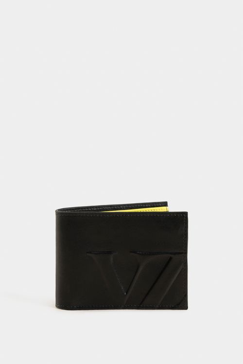 Billetera gobi de cuero para hombre clisé en alto relieve