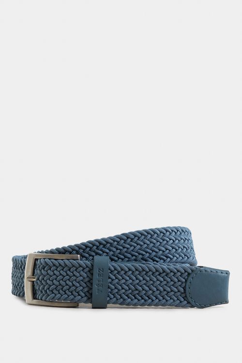 Cinturón unifaz cordón por cuero para hombre trenza