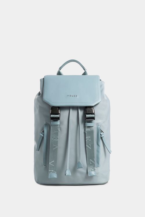Tula morral nasca de cuero y nylon reciclado para mujer estilo urban
