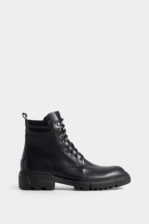 Botas navigli de cuero para hombre suela tractorada