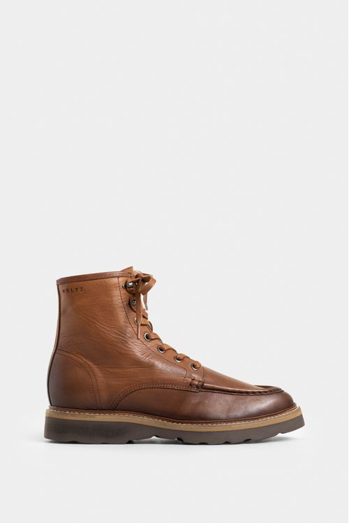 Bota luster de cuero para hombre efecto envejecido