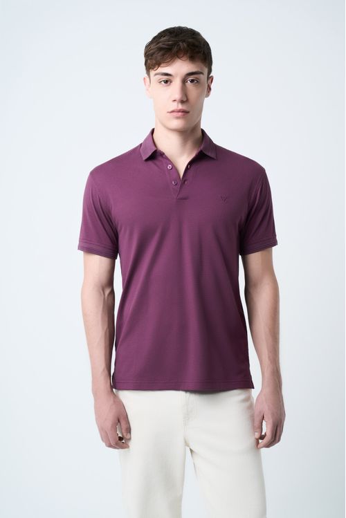 Polo Lucca manga corta para hombre texturizada