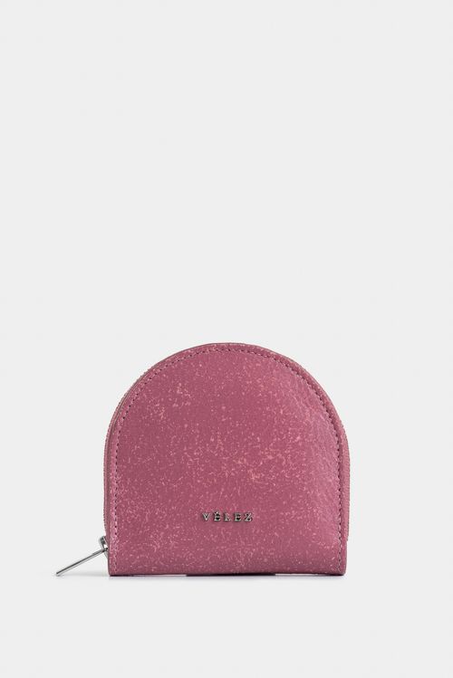 Monedero Florence de cuero para mujer craquelado