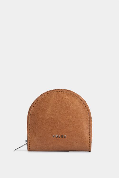 Monedero Florence de cuero para mujer craquelado