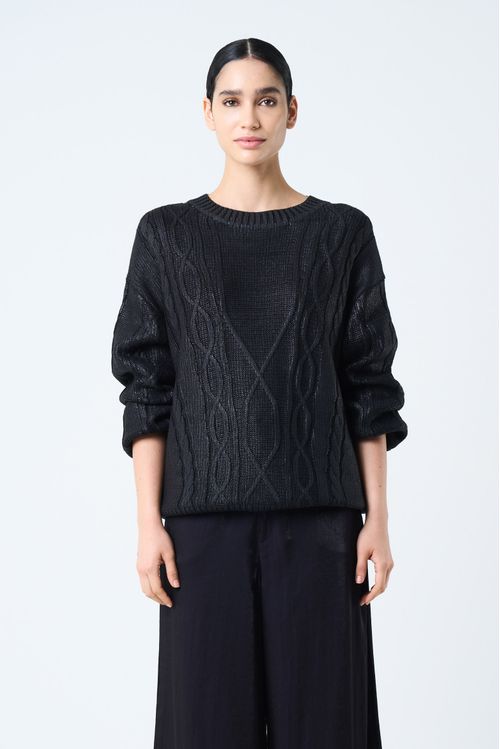 Sweater tejido Layla para mujer efecto resinado