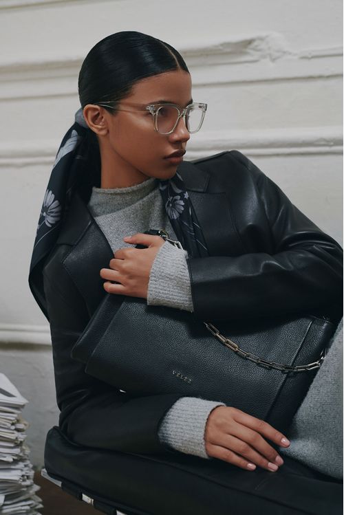 Shopping Gliceria de cuero para mujer detalle cadena