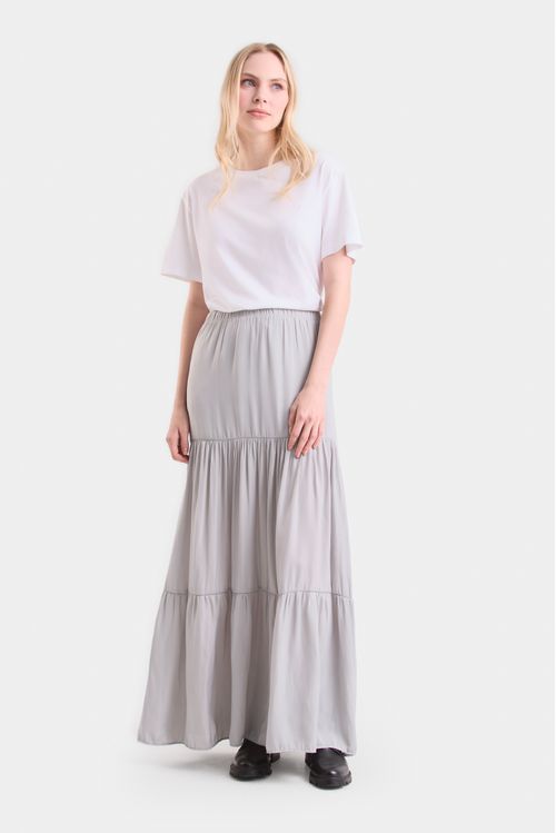 Maxi falda adana para mujer capas y recogidos
