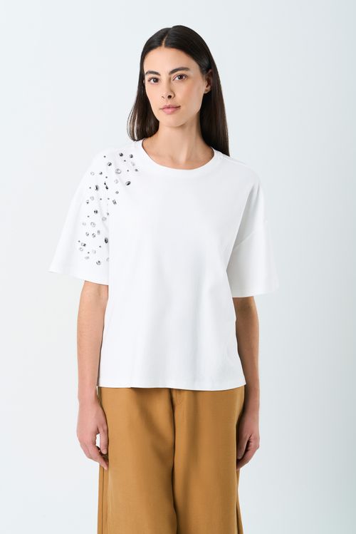 Camiseta manga corta Ocaso para mujer cristales