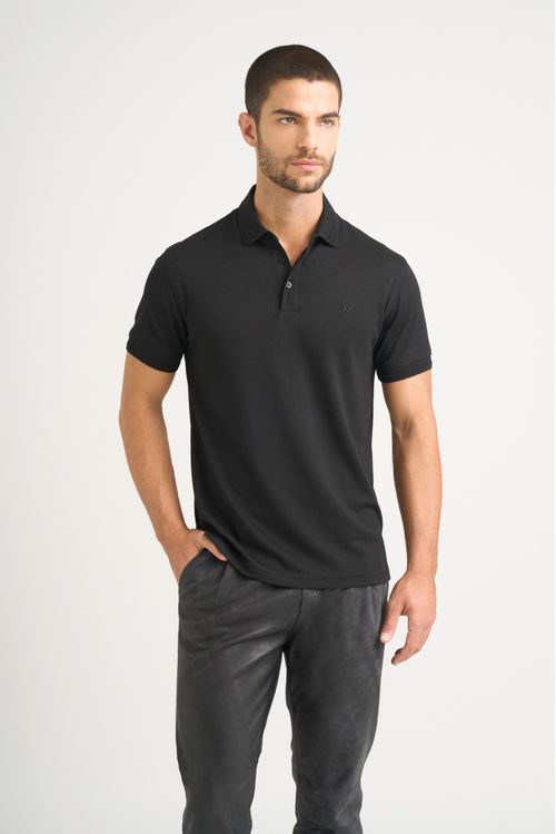 Polo Lucca manga corta para hombre texturizada