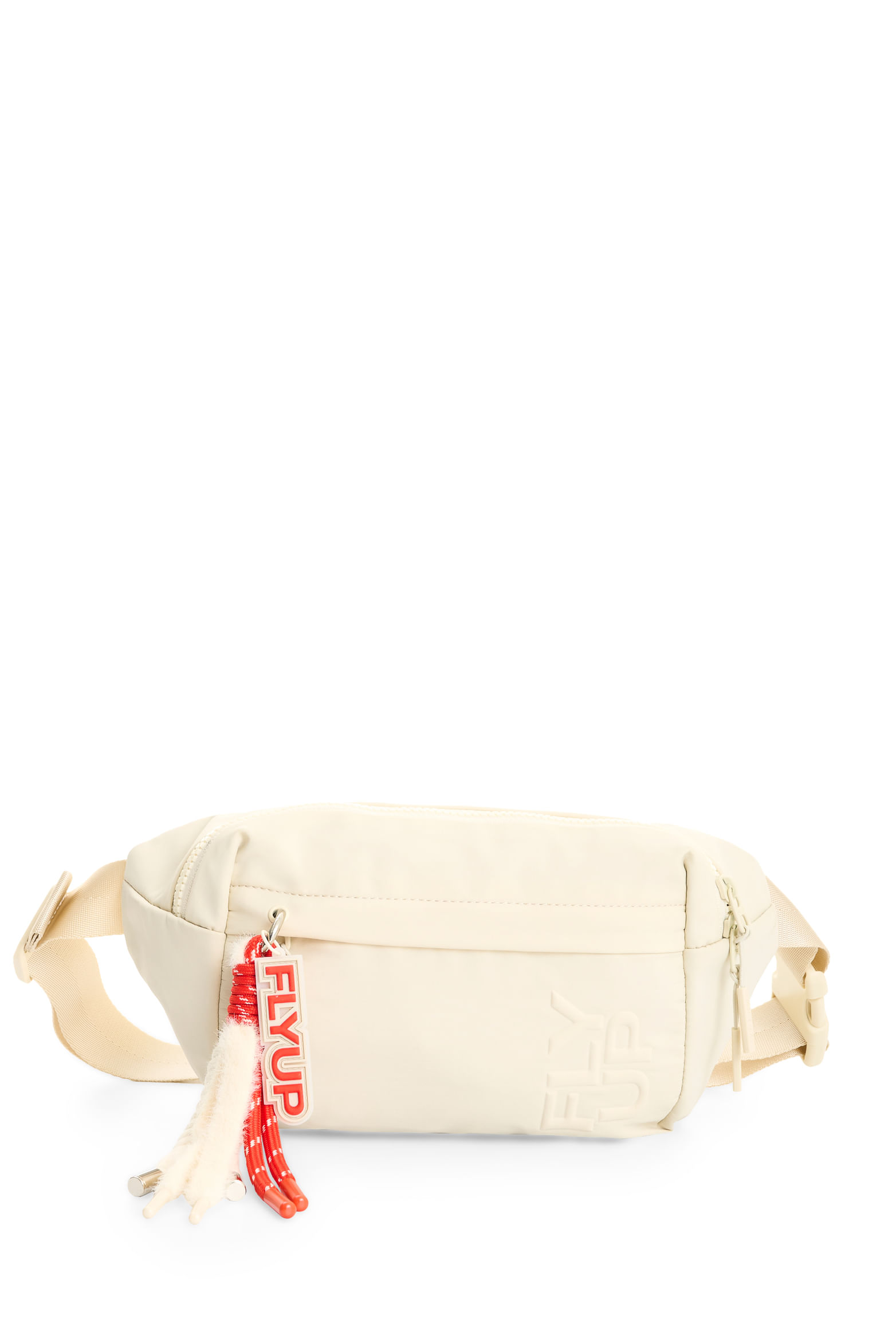 Riñonera Wave 1.0 en lona para mujer Fly Up Crema-1