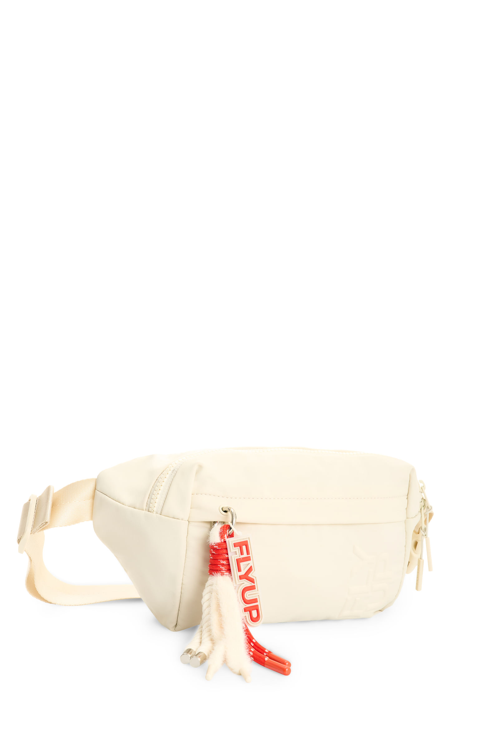 Riñonera Wave 1.0 en lona para mujer Fly Up Crema-1